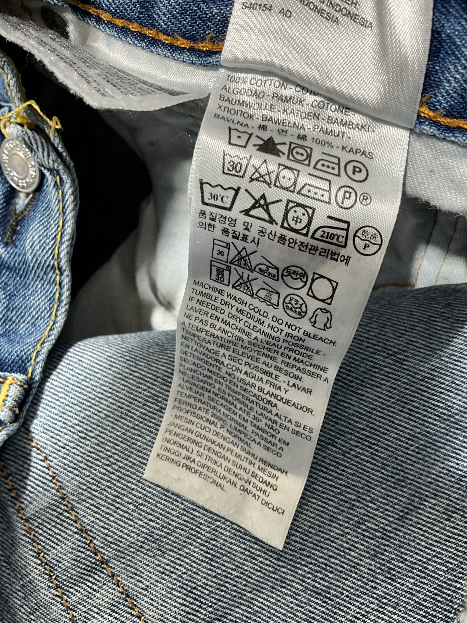 Jean Levis 550 Relaxed W36 L36 Vintage 100% Katoen Blauw lvh 142 – photo 11
